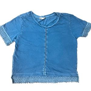 Blue Detailed T-Shirt